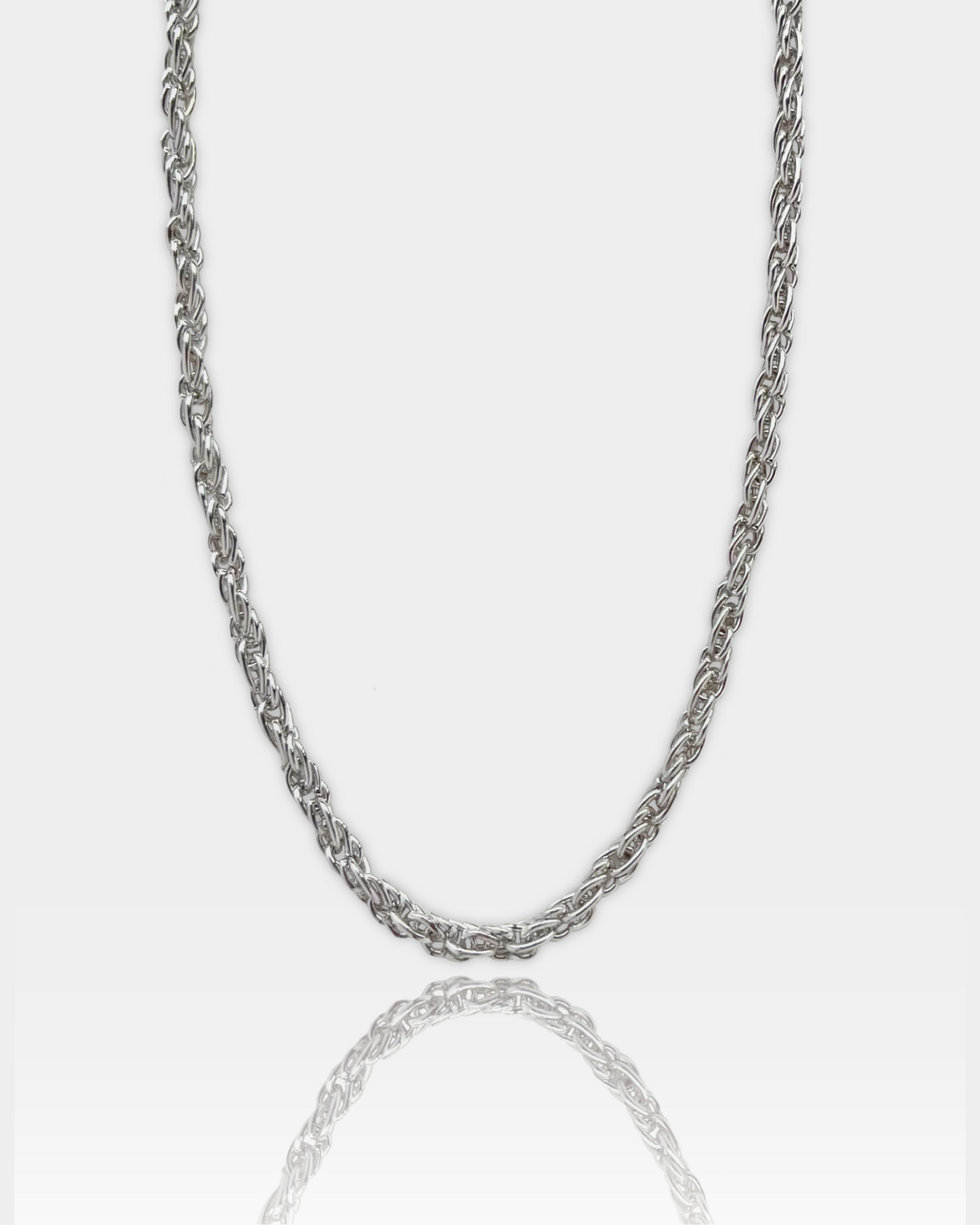 THE ROPE CHAIN NECKLACE - SILVER