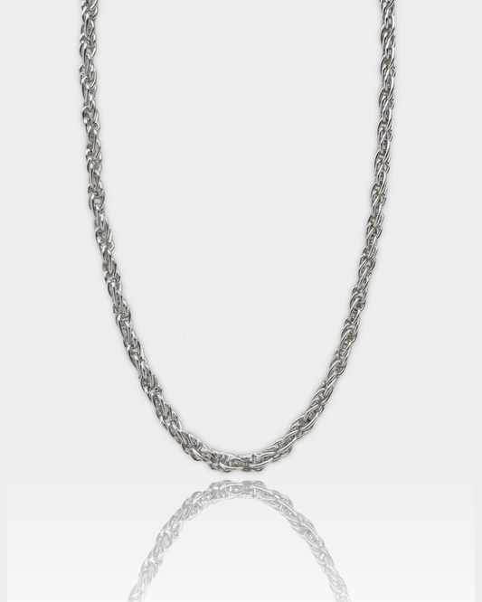 THE ROPE CHAIN NECKLACE - SILVER